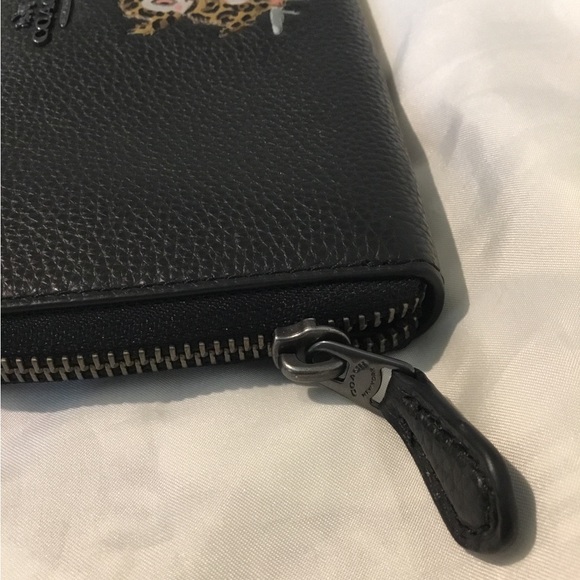 NWT Coach X Limited Edition Base Man Black Leather Zipper Wallet - Picture 9 of 16